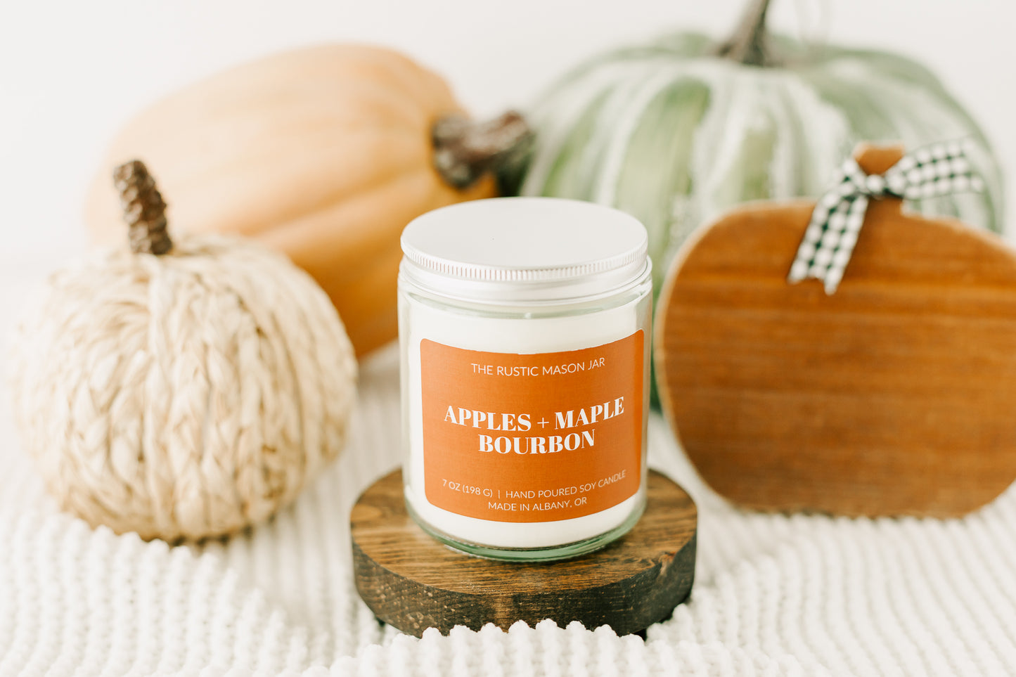 Apples + Maple Bourbon 7oz Candle