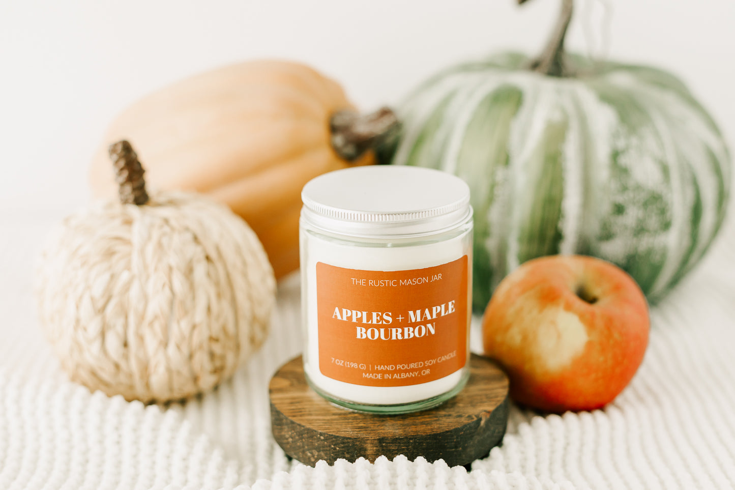 Apples + Maple Bourbon 7oz Candle